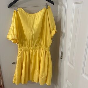 Free People Yellow Mini Dress